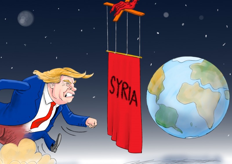 ترامپ ذات خود را نشان داد/ حمله به سوریه!