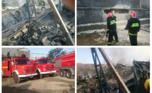  آتش‌سوزی انبار روغن خودرو در کرمانشاه 