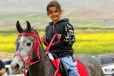 مسابقه اسب سواری در گیلانغرب+تصاویر