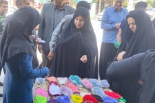نمایشگاه عرضه صنایع دستی و محصولات محلی در گیلانغرب + تصویر