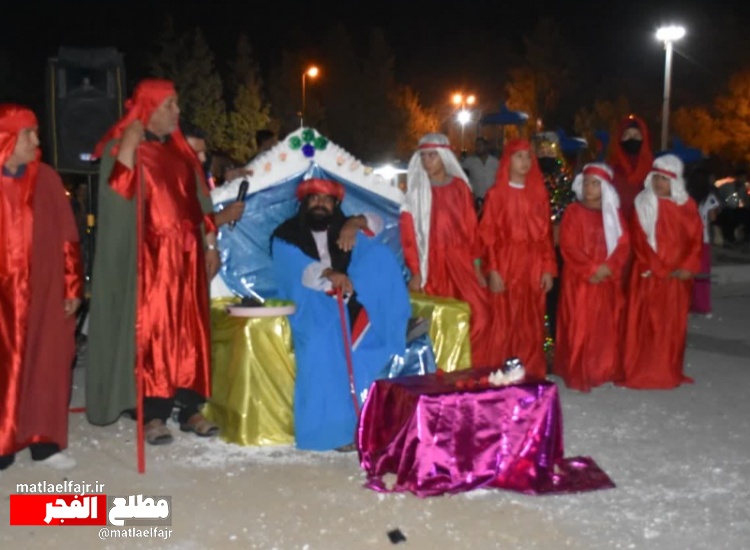 بازسازی  ورود کاروان اسرای اهل بیت (ع) از کربلا به شام در گیلانغرب +عکس