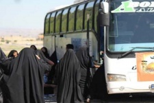 كاروان اربعين حسيني از شهرستان گیلانغرب عازم عتبات عاليات شد+عکس