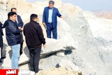 بازدید میدانی فرماندار از عملیات اجرایی پروژه ملی جاده محور زله زرد+عکس