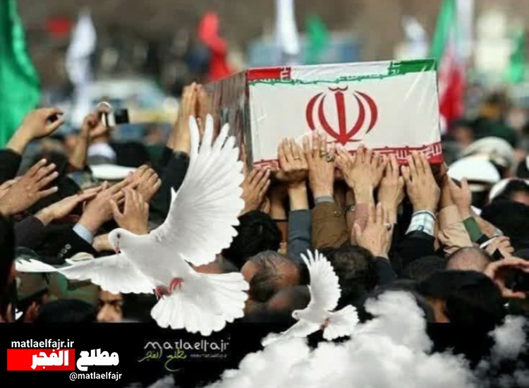 مراسم وداع با ۷ شهید گمنام در شهرستان گیلانغرب