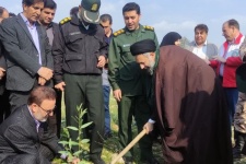 گیلانغربیها در ۱۵ اسفند درخت کاشتند+عکس