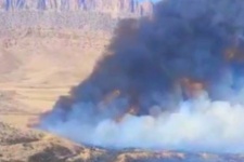 آتش بیش از 56 هکتار مزارع گیلانغرب را سوزاند + فیلم