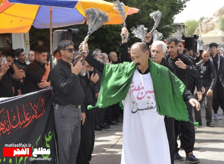 طنین ندای لبیک یا حسین (ع) گیلانغربی‌ها در روز تاسوعای حسینی+عکس