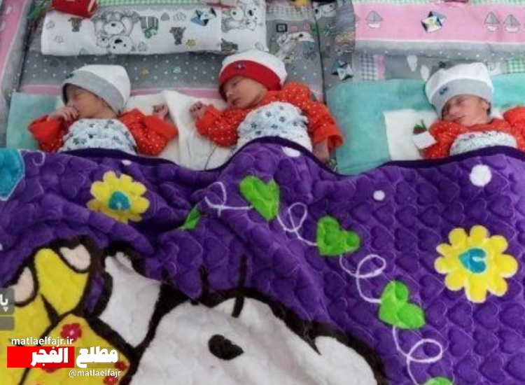 یک مادر ۲۶ ساله در گیلانغرب ۳ قلو به دنیا آورد