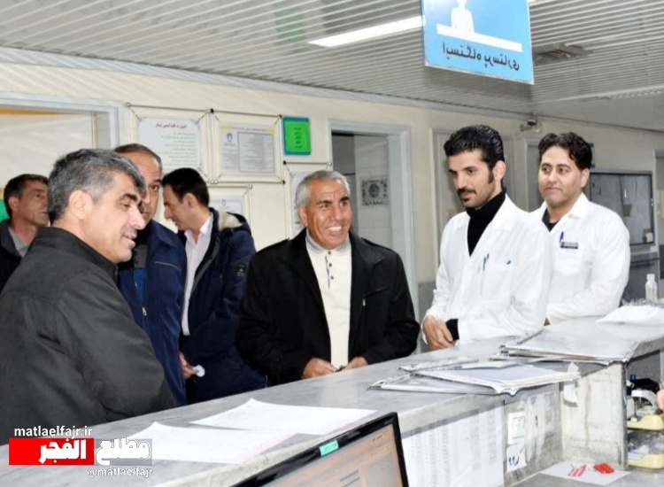 بازدید سرزده فرماندار گیلانغرب از بیمارستان الزهرا.س.+عکس