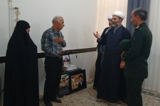 دیدار صمیمانه مسئولان کشوری و لشکری با خانواده معظم شهید "امیررضا خسروی"+عکس