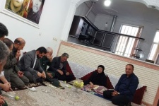 تکریم خانواده  معظم شهدا در دهستان چله گیلانغرب