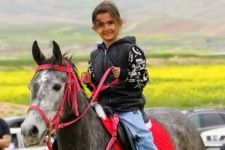 مسابقه اسب سواری در گیلانغرب+تصاویر