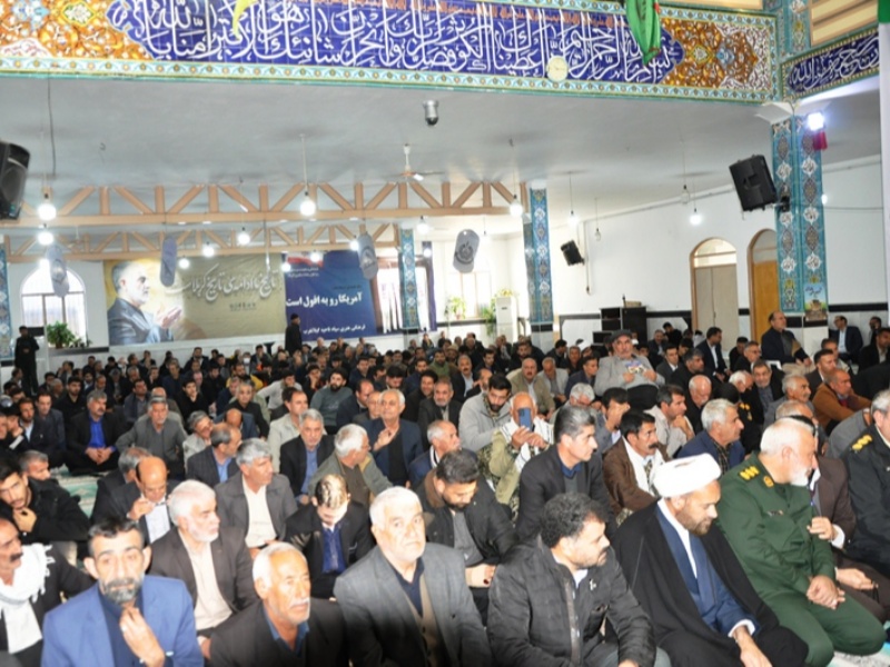 مراسم گرامیداشت  پنجمین سالگرد شهادت حاج قاسم سلیمانی در گیلانغرب+عکس