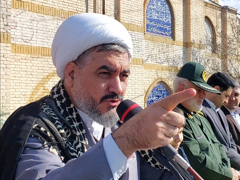 راهپیمایی مردم گیلان غرب صدای  بیعت مجدد با انقلاب اسلامی و انزجار از، امریکاست