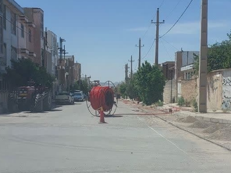 عملیات عمرانی پروژه فیبر نوری کلید خورد